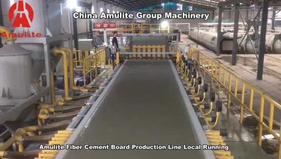 Direktes Be- und Entladen der Amulite-Faserzementplatten-Produktionslinie ab Werk